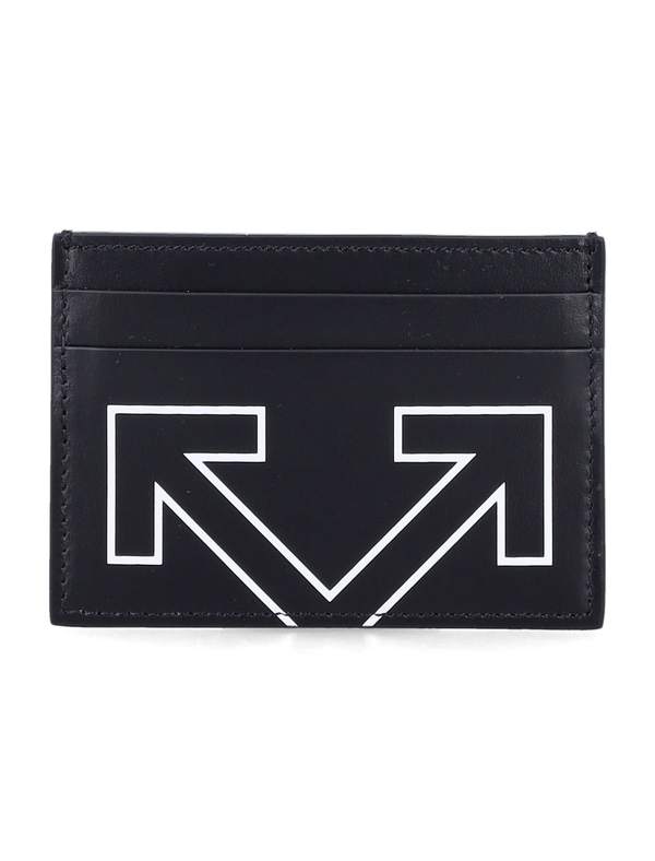 Off-White Leather Heritage Cardholder - Black