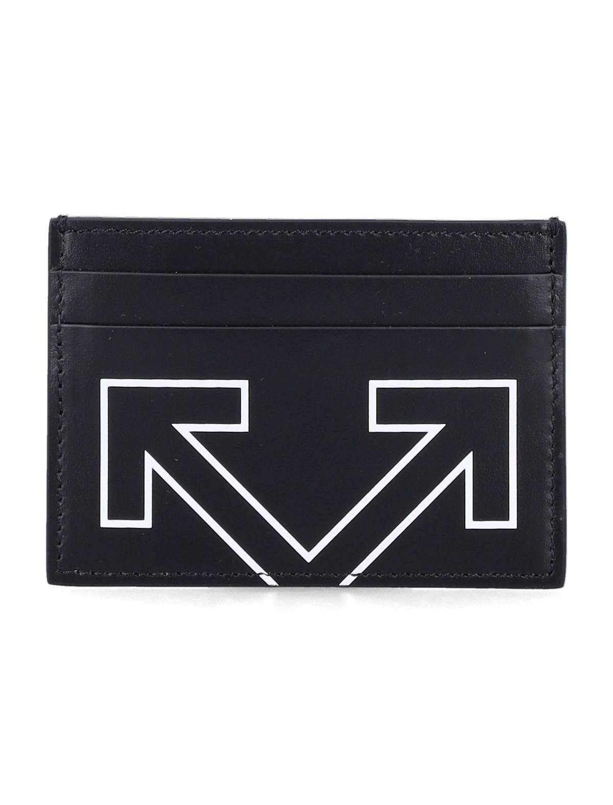Off-White Leather Heritage Cardholder - Black - Image 1 of 2