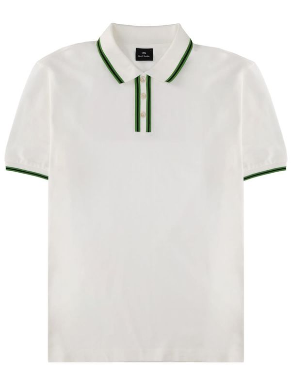 PAUL SMITH PS by Paul Smith Cotton Polo Shirt - White