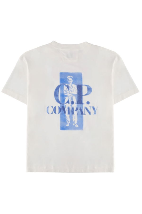 C.P. Company T-Shirt With Logo And Print - White