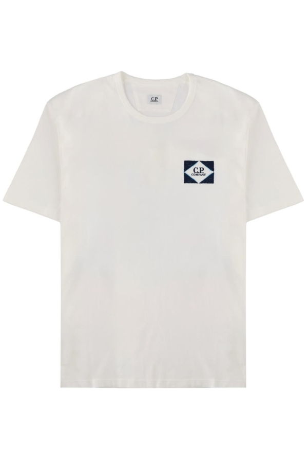 C.P. Company T-Shirt With Logo And Print - White