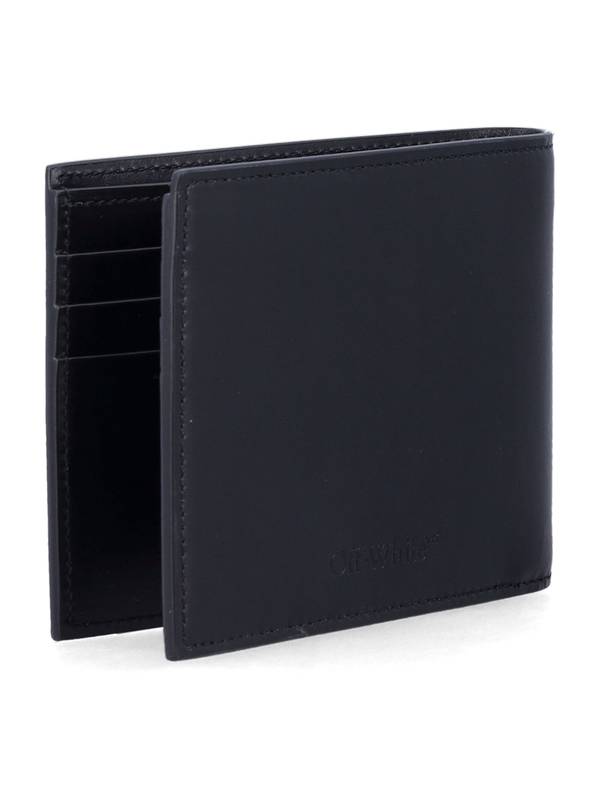Off-White Heritage Bifold Leather Wallet - Black