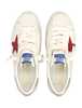 Golden Goose Super-Star Leather Sneakers - White Red Platinum - Thumbnail 2
