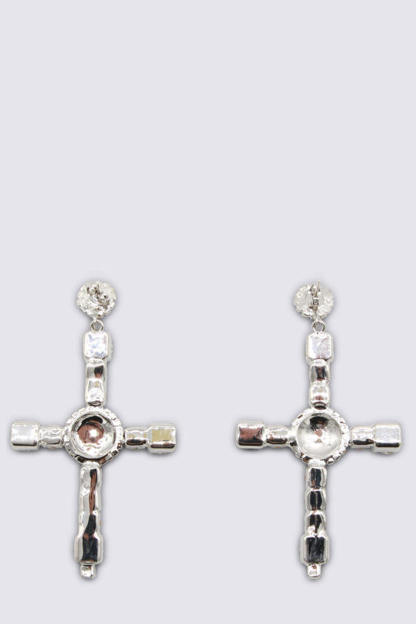 Blumarine Crystal Brass Earrings