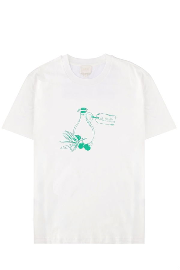 A.P.C. Olive Oil T-Shirt - White