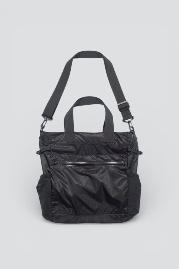 F/CE Black Cordura Sil Nylon 2Way Tote Bag