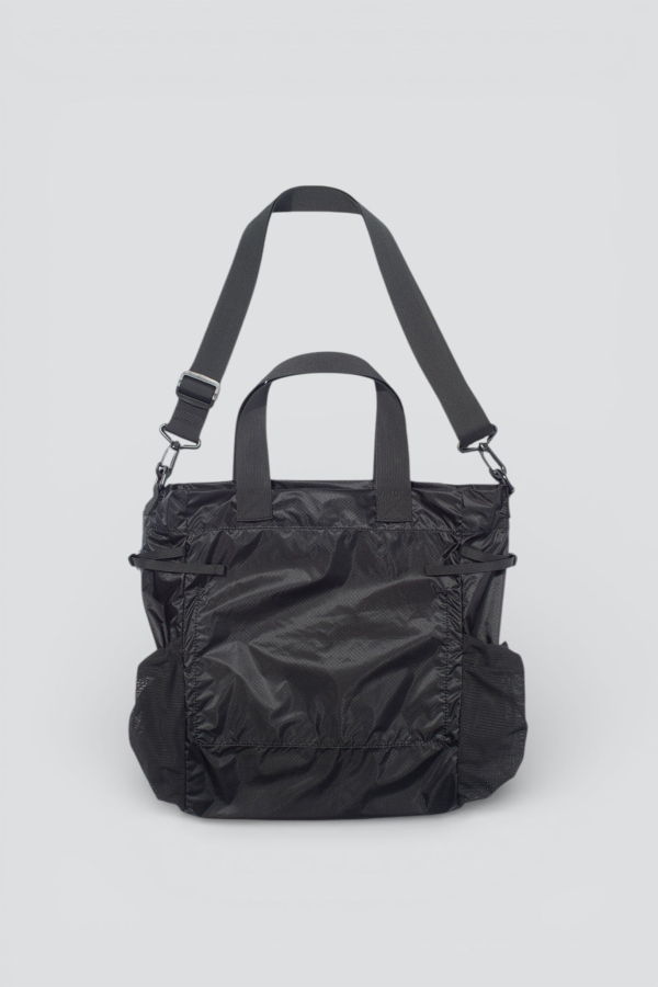 F/CE Black Cordura Sil Nylon 2Way Tote Bag