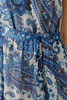 OUI FASHION Robe Paisley Dress - Offwhite Blue - Thumbnail 6