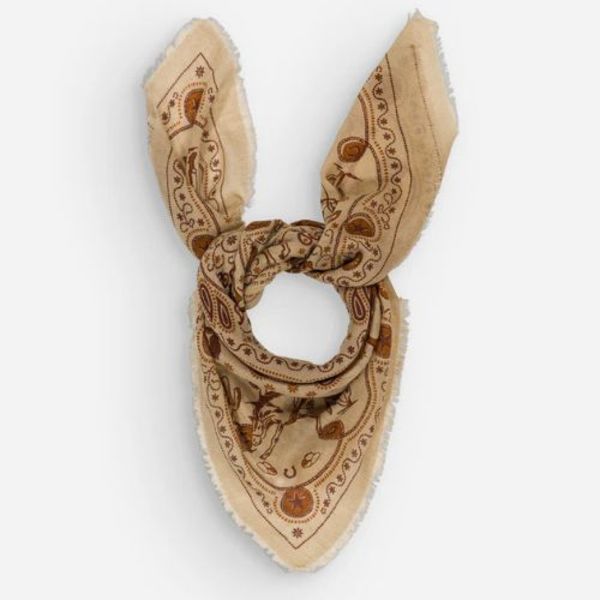 Maison Lecomte Flament Wool/Silk Scarf 100x100cm