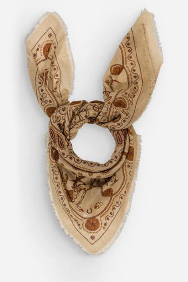 Maison Lecomte Flament Wool/Silk Scarf 100x100cm