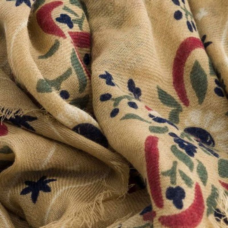 Maison Lecomte Flament Wool/Silk Scarf 100x100cm