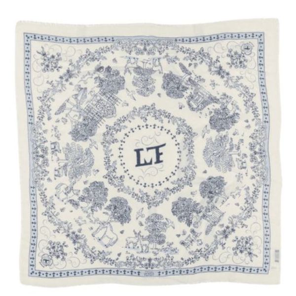 Maison Lecomte Flament Wool/Silk Scarf 100x100cm