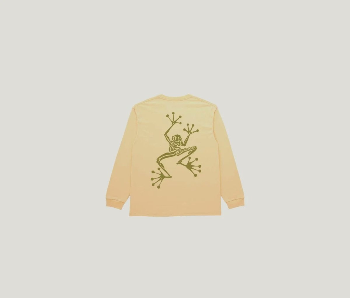 Gramicci Sticky Hands L/S Tee - Mango - Image 1 of 6