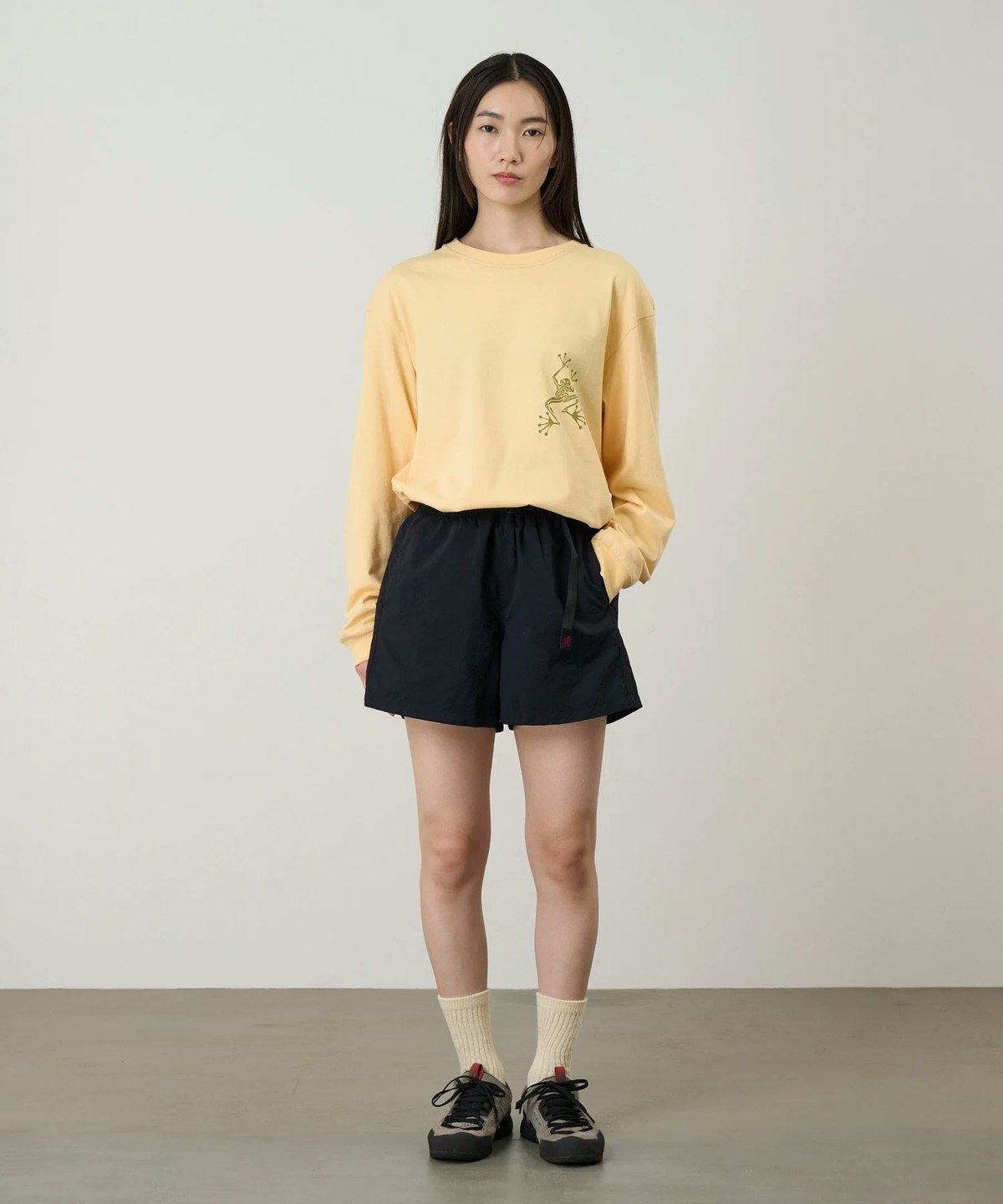 Gramicci Sticky Hands L/S Tee - Mango - Image 2 of 6