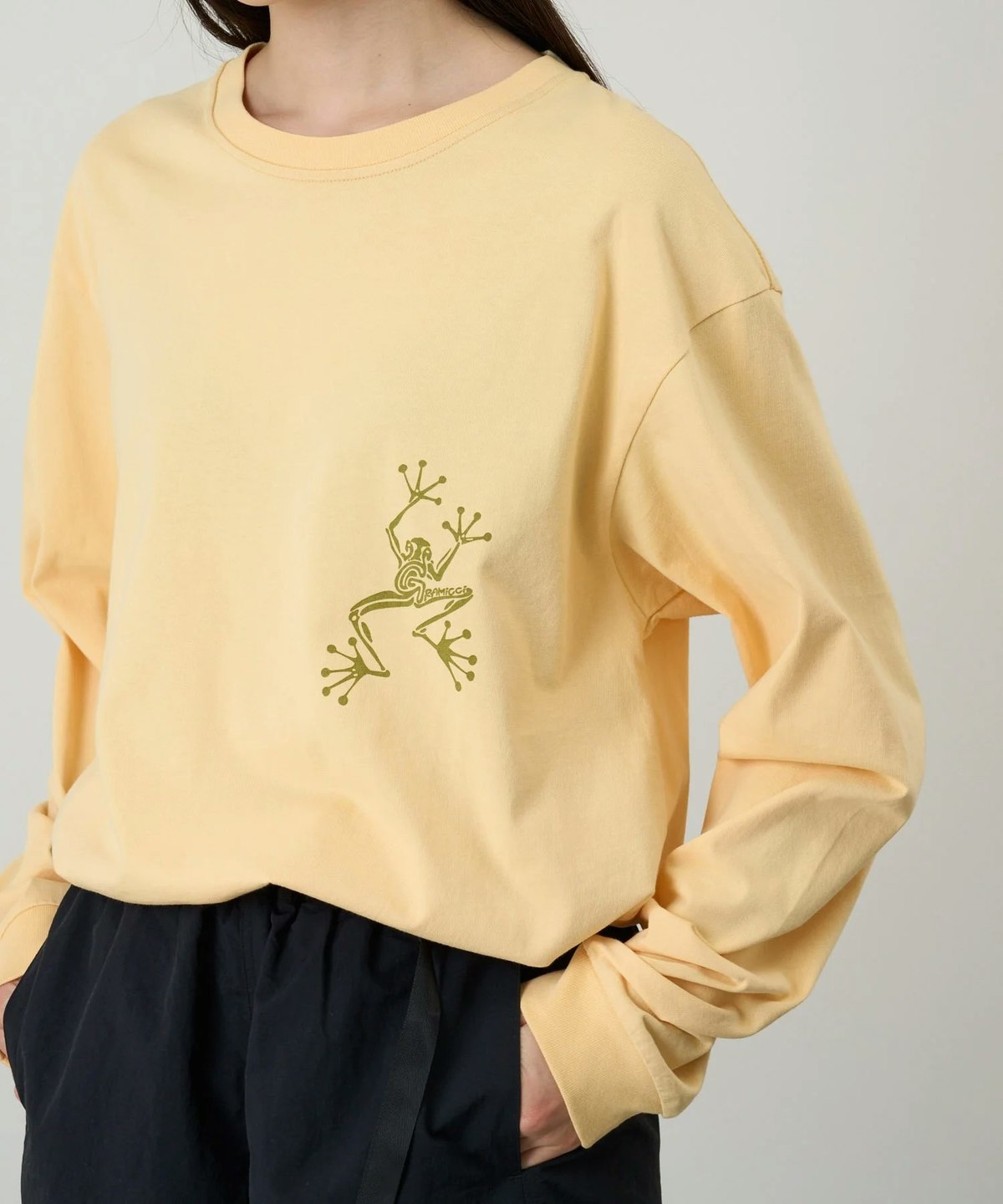 Gramicci Sticky Hands L/S Tee - Mango - Image 4 of 6