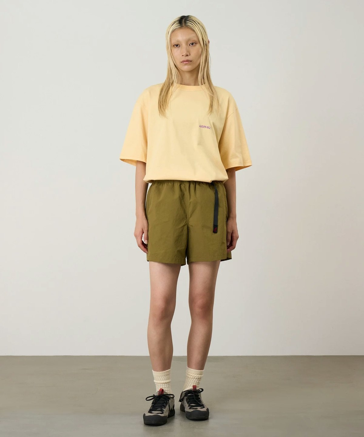 Gramicci Nylon Active Shorts - Artichoke - Image 2 of 2