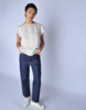 Chimala Champagne Crew Ribbon Blouse - White/Cream - Thumbnail 2