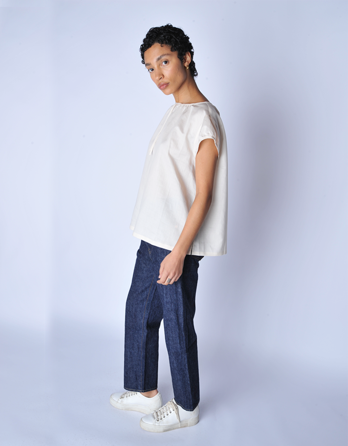 Chimala Rinse Wide Tapered Cut Jeans - Dark Rinse - Image 4 of 5