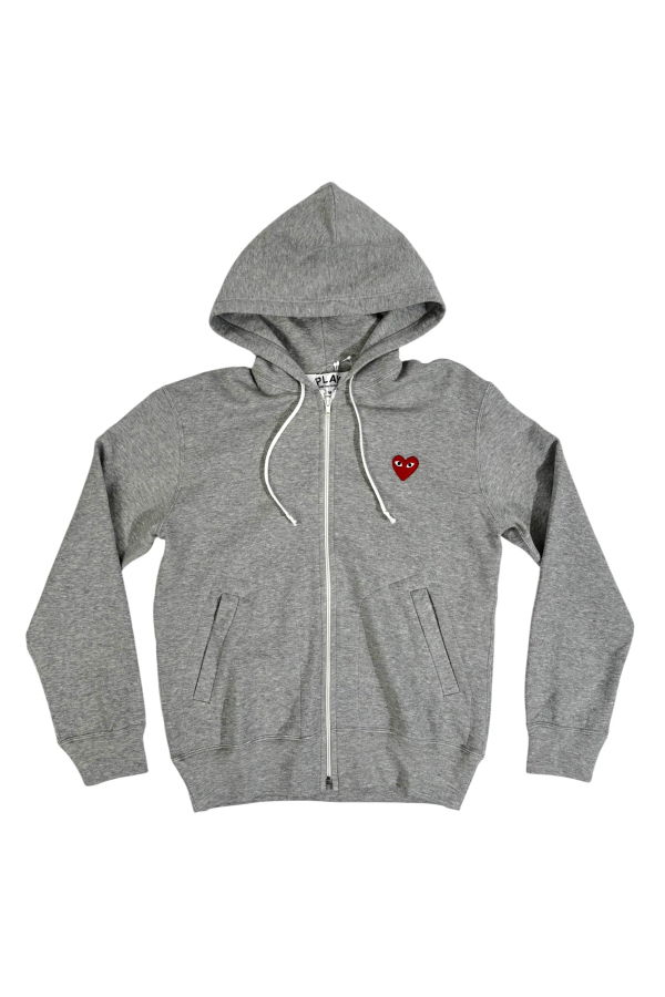 Comme des Garçons Heart Zip Up Hoodie