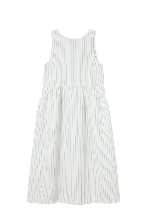TINY BIG SISTER Low Back Striped Dress