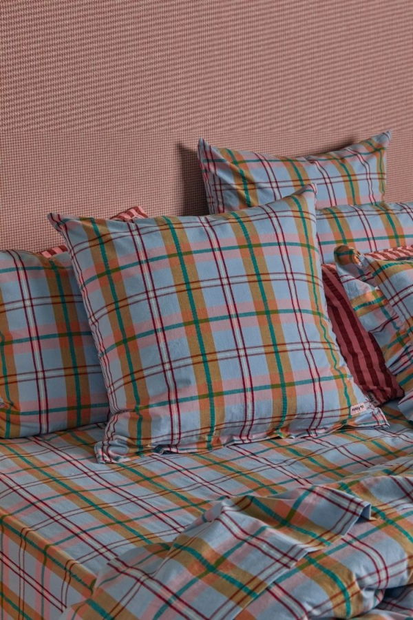 Mosey Me Confetti Plaid Euro Pillowcase Set