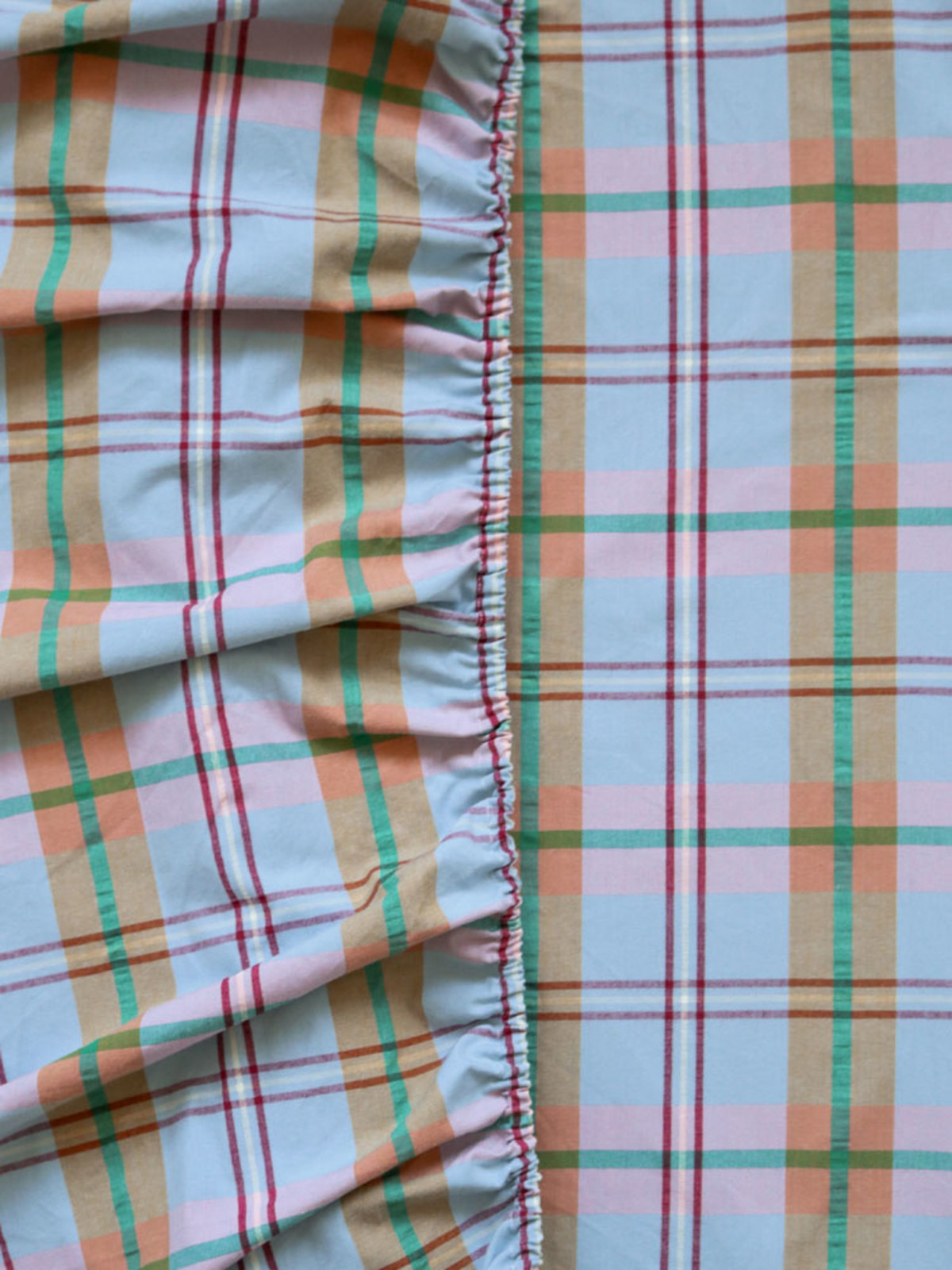 Mosey Me Confetti Plaid Fitted Sheet - Image 1 of 5
