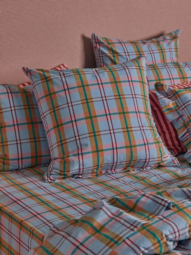 Mosey Me Confetti Plaid Fitted Sheet