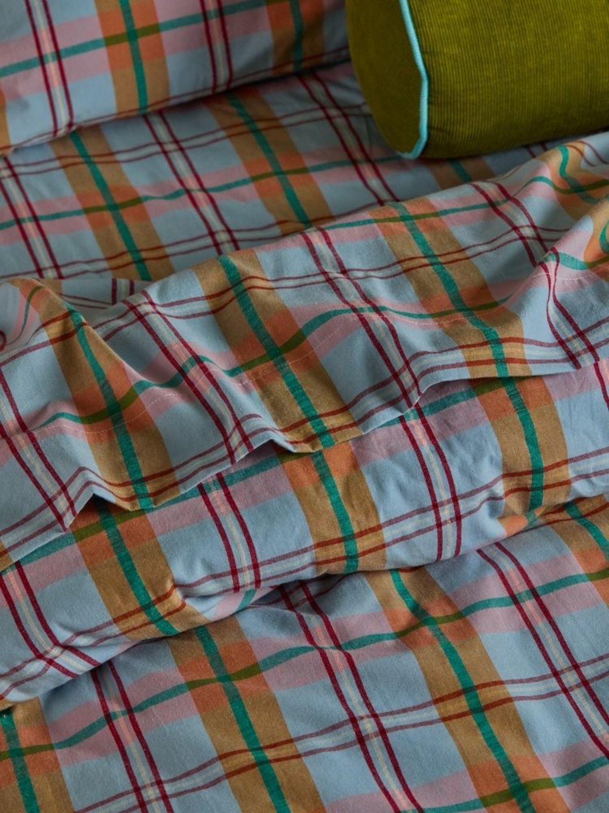 Mosey Me Confetti Plaid Flat Sheet - Image 2 of 6