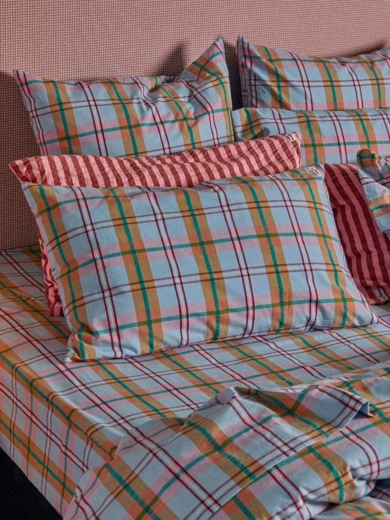 Mosey Me Confetti Plaid Flat Sheet