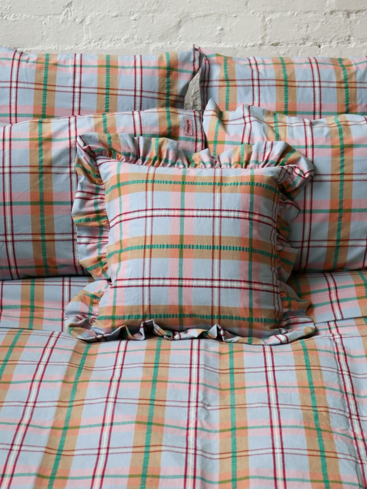 Mosey Me Confetti Plaid Quilt Cover - Image 6 of 9