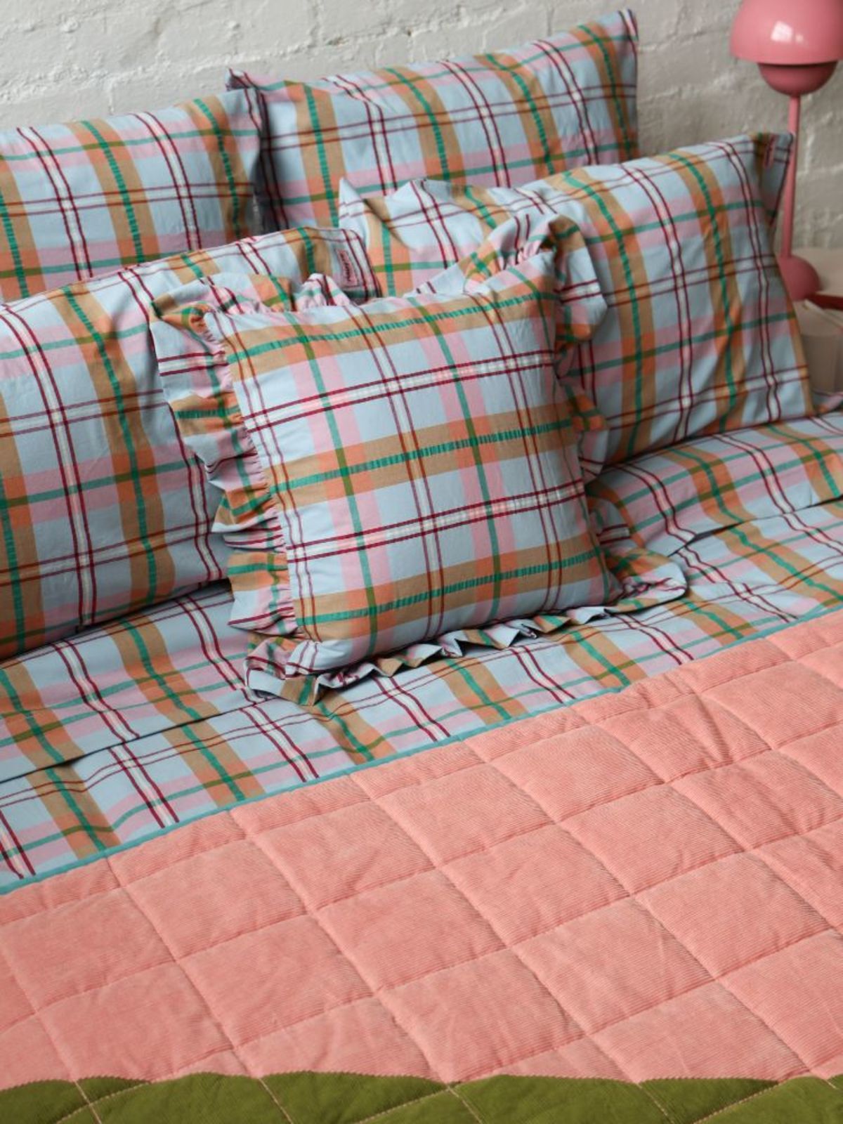 Mosey Me Confetti Plaid Quilt Cover - Image 8 of 9