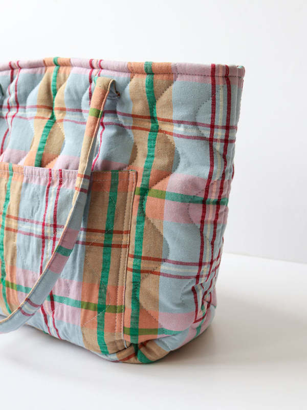 Mosey Me Confetti Plaid Quilted Bag