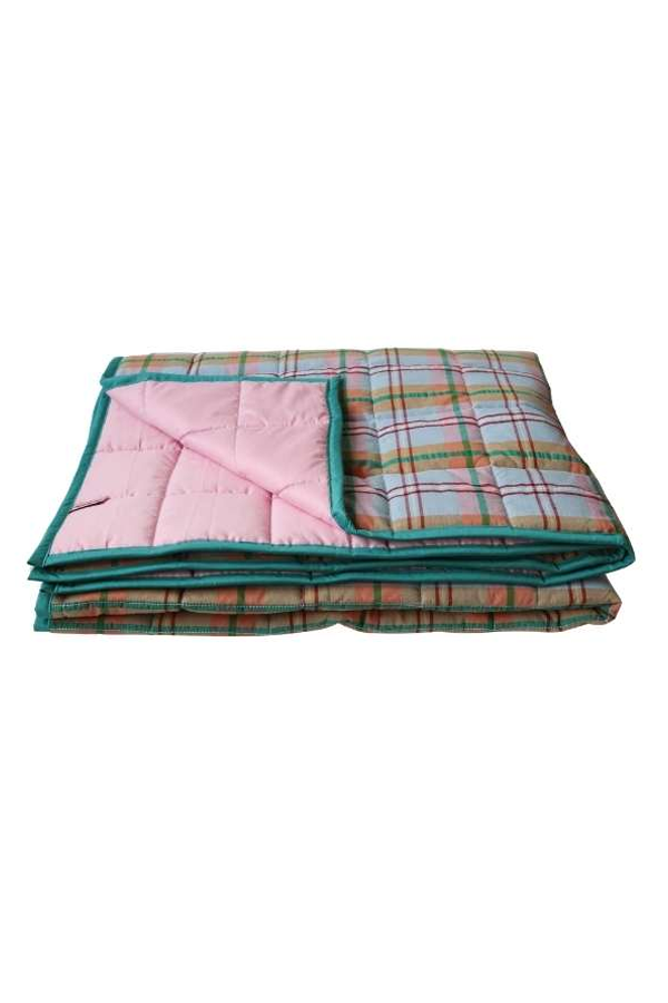 Mosey Me Confetti Plaid Quilted Throw