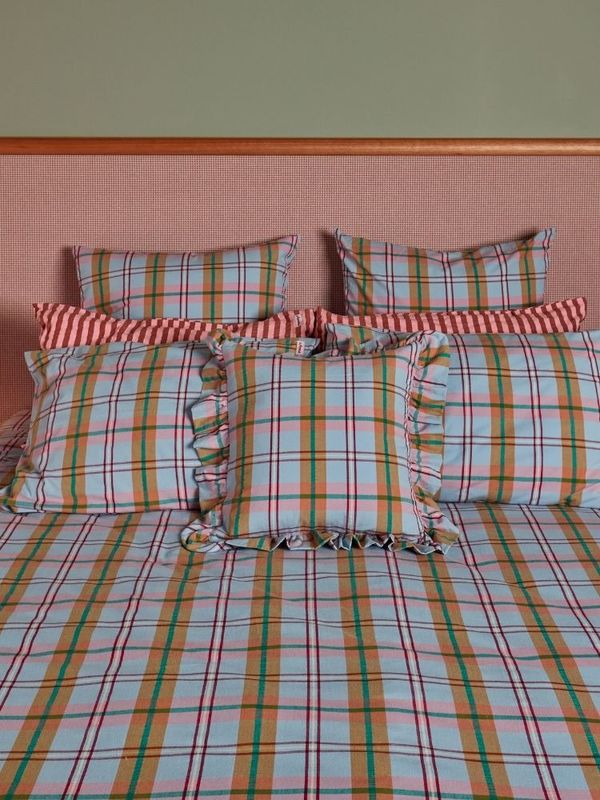 Mosey Me Confetti Plaid Standard Pillowcase Set