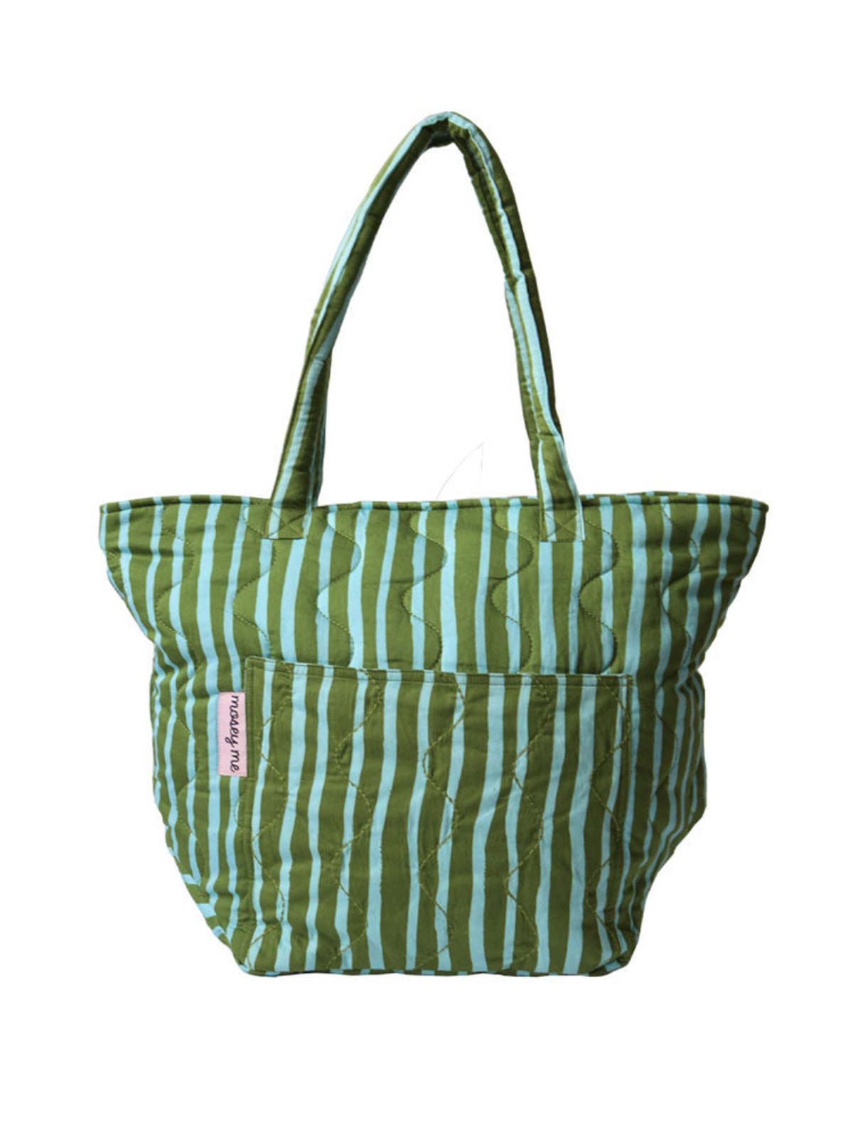 Mosey Me Strokes Quilted Tote Bag - Image 1 of 5