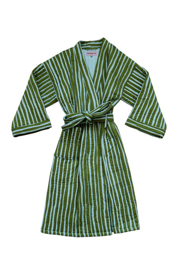 Mosey Me Strokes Quilted Robe