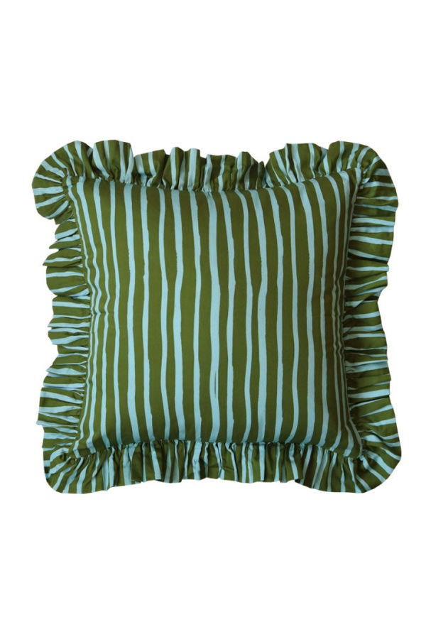 Mosey Me Strokes Ruffle Cushion