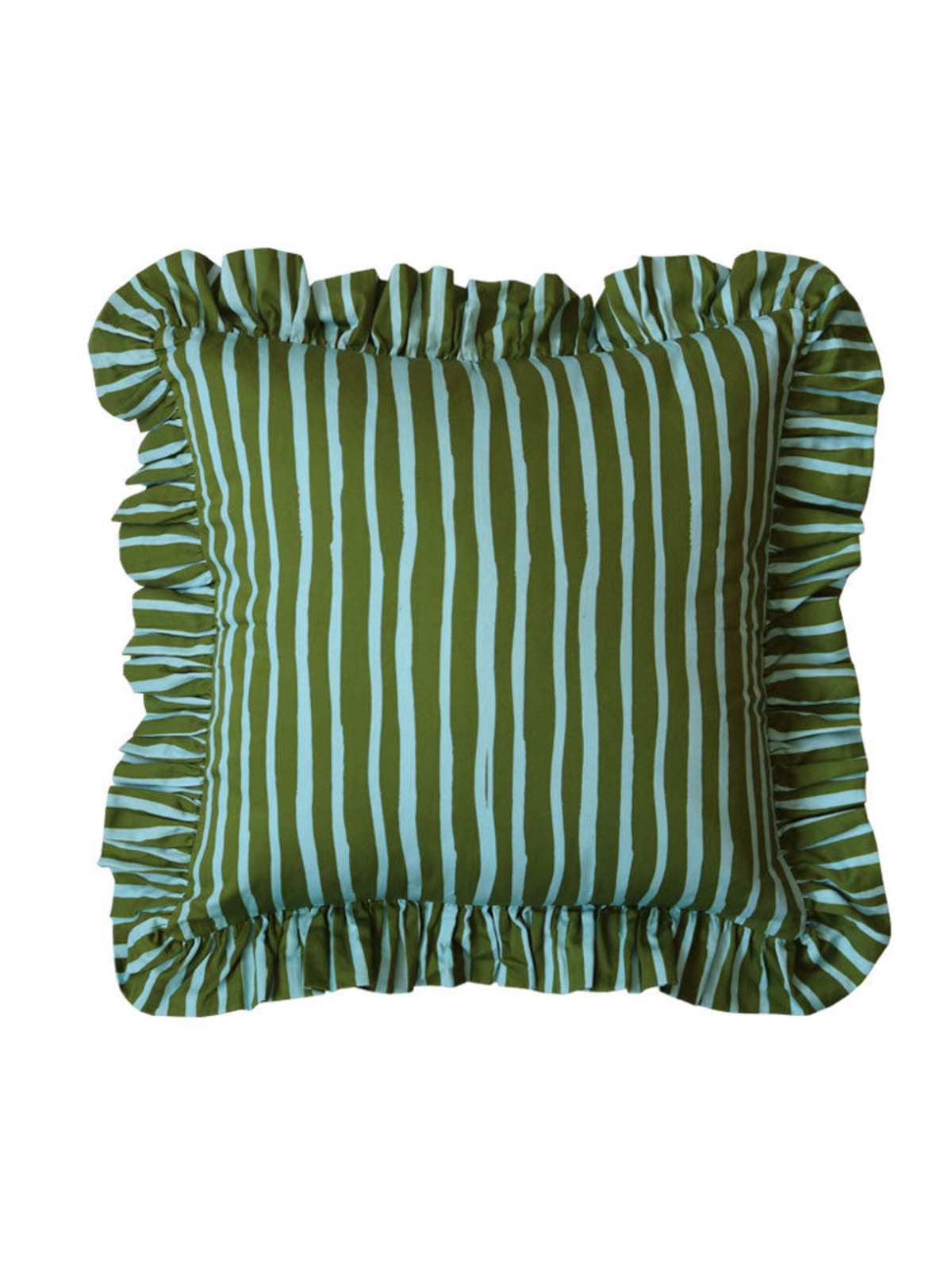 Mosey Me Strokes Ruffle Cushion - Image 1 of 8