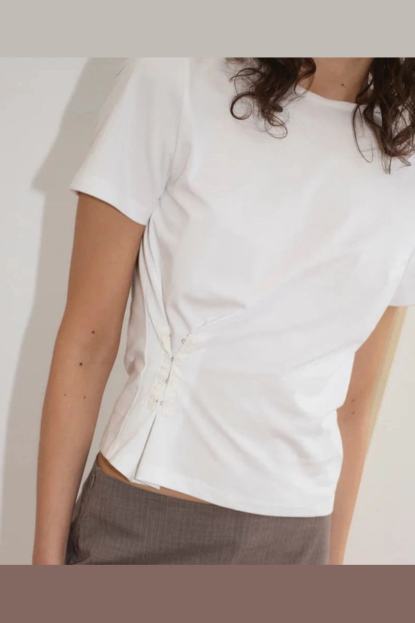 Deiji Studios Pinch Tee - White