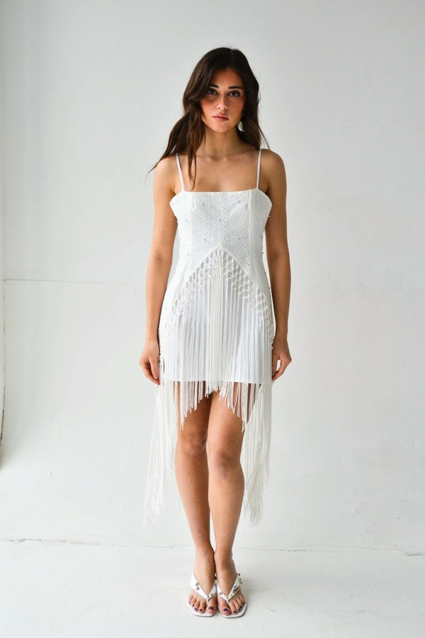 SMUCKY Luster Mini Fringe Dress