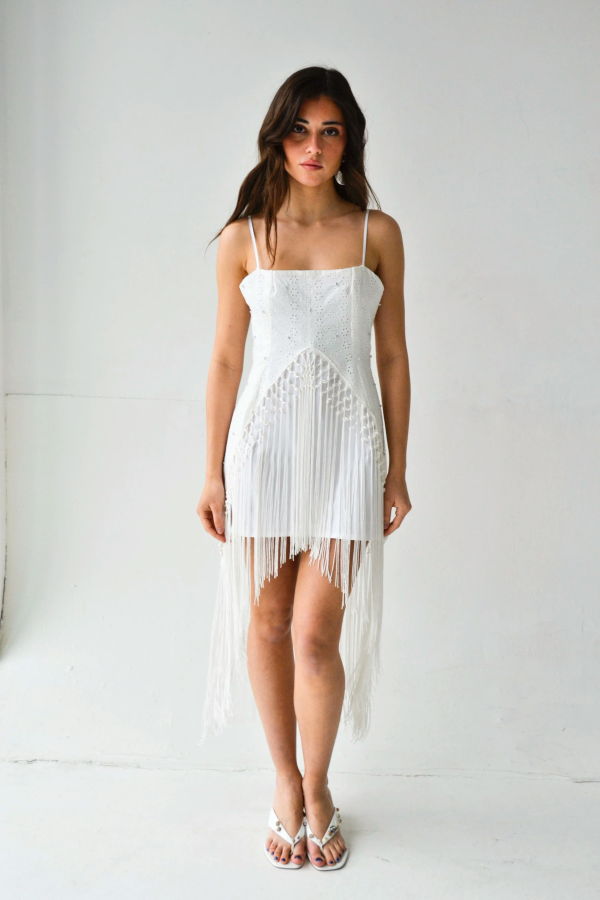 SMUCKY Luster Mini Fringe Dress