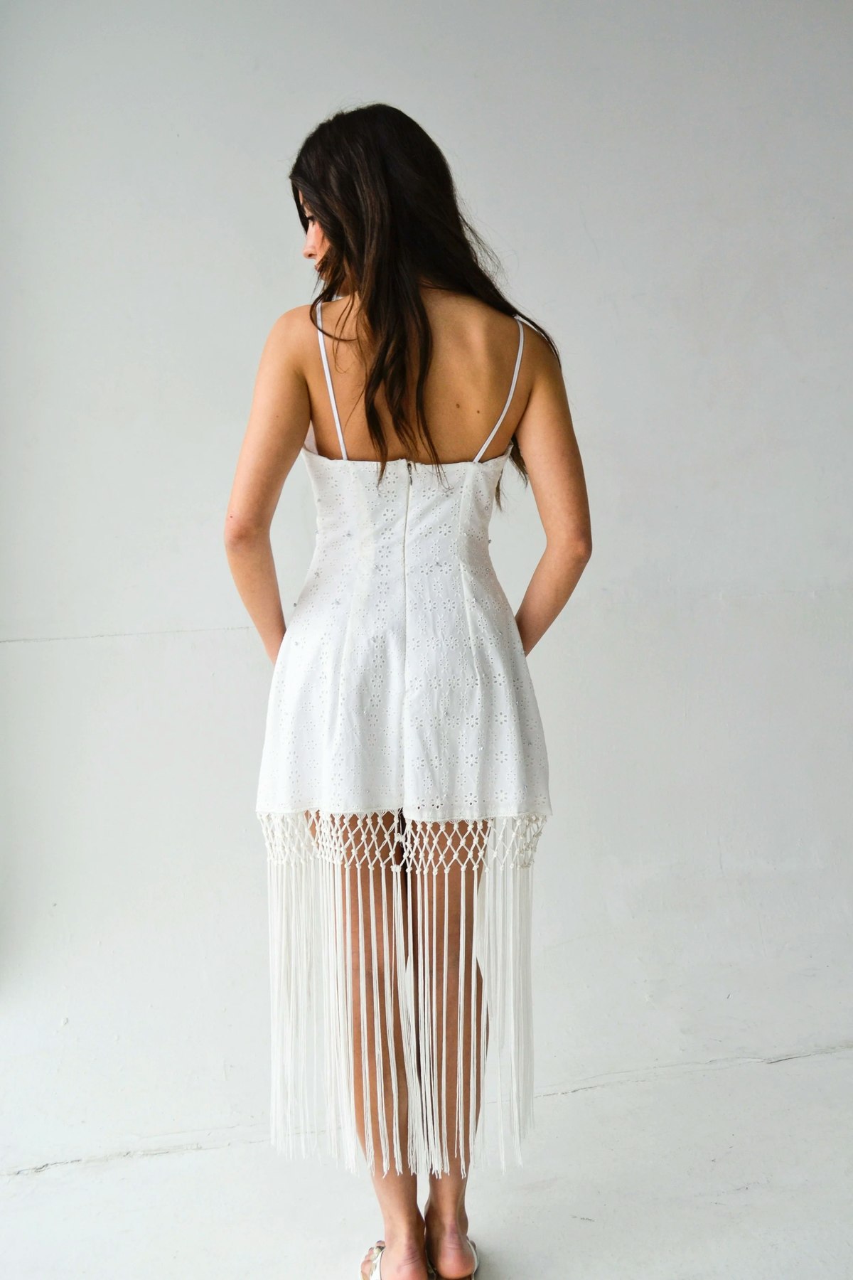SMUCKY Luster Mini Fringe Dress - Image 3 of 5