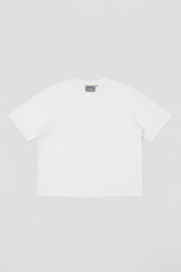 Jungmaven White Cropped Silverlake Tee - White