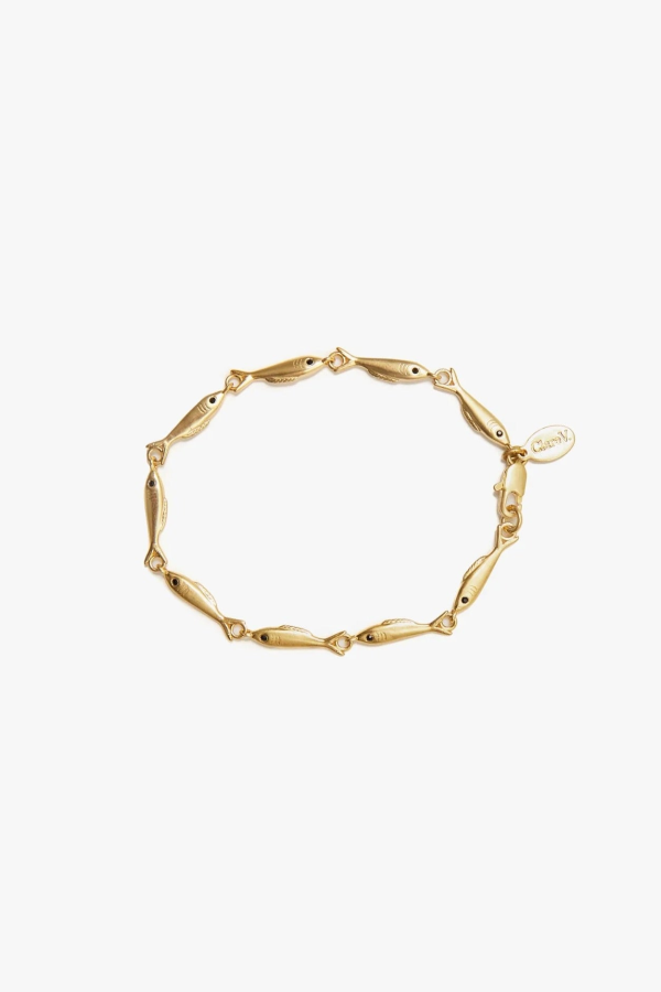 Clare V. Sardine Chain Bracelet - Gold