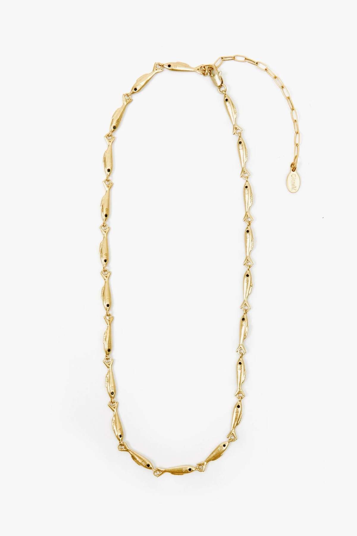 Clare V. Sardine Chain Necklace - Vintage Gold - Image 1 of 2