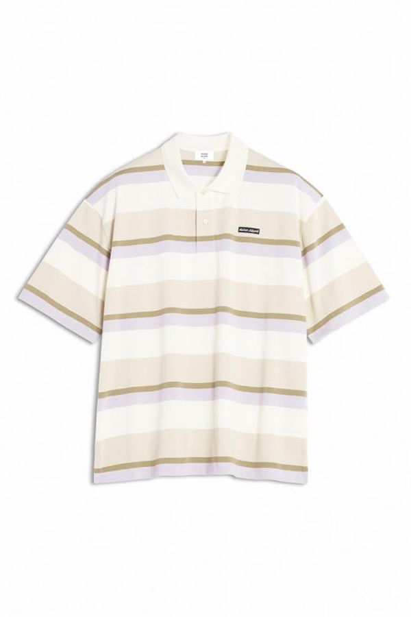 Maison Kitsuné Polo Shirt - Soft Mauve Cardamone