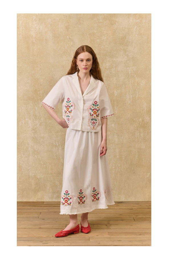 Louise Misha Paola Skirt - White