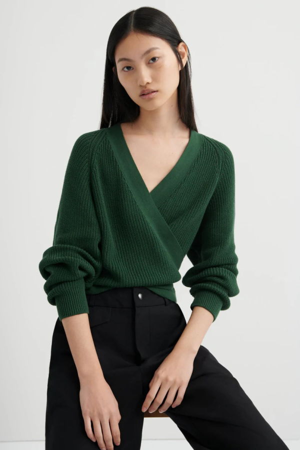 Kowtow Composure Cardigan - Forest