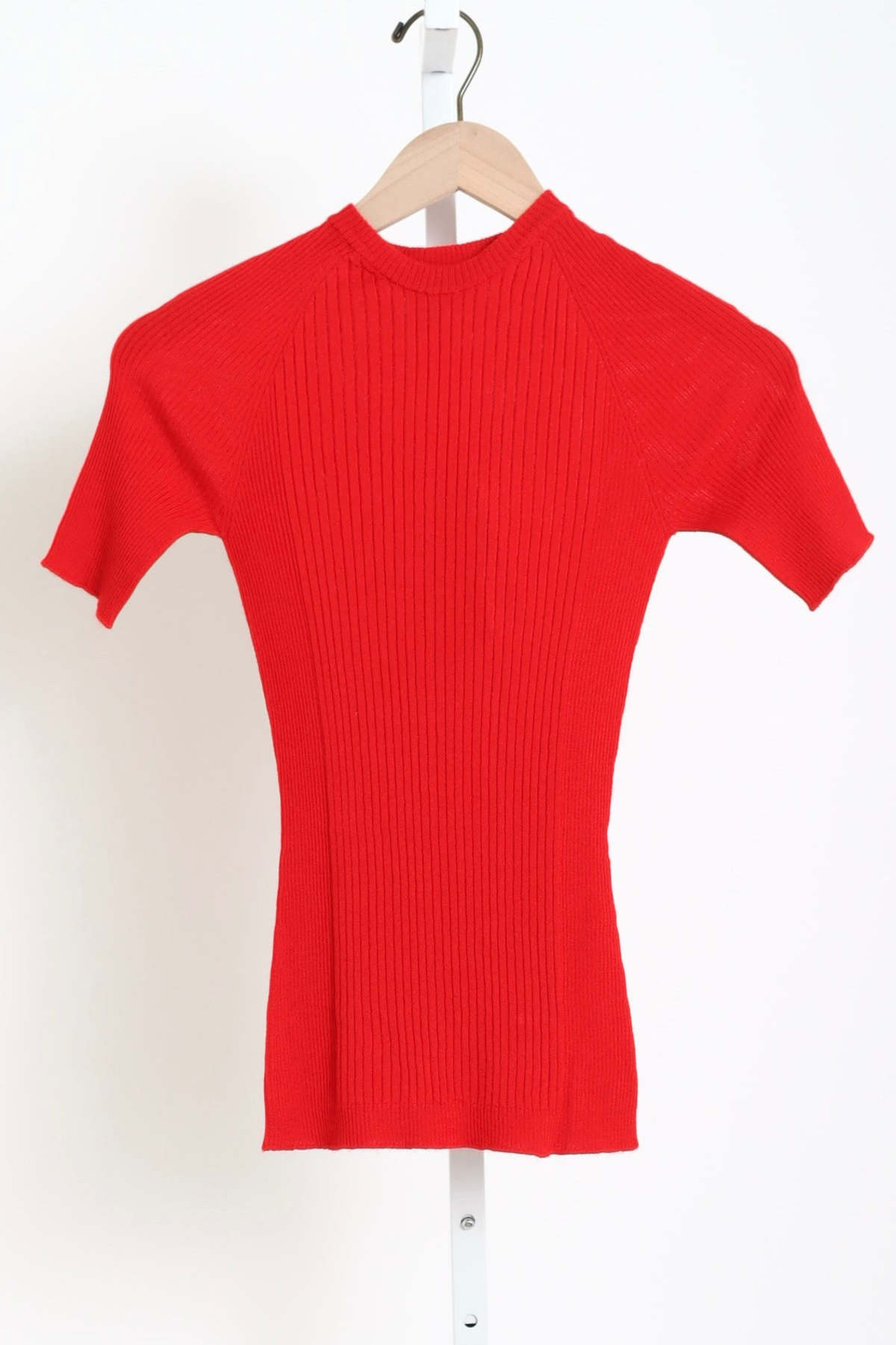 SA SU PHI Ribbed Short Sleeves Round Neck Top - Image 1 of 3