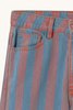 TINY BIG SISTER Maru Wide Stripes Denim Pants - Red/Blue - Thumbnail 8